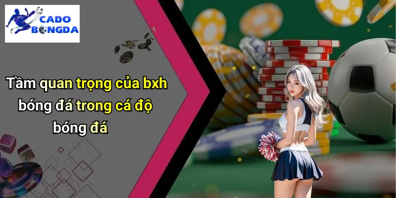 BXH bóng đá 1 BXH Bóng Đá