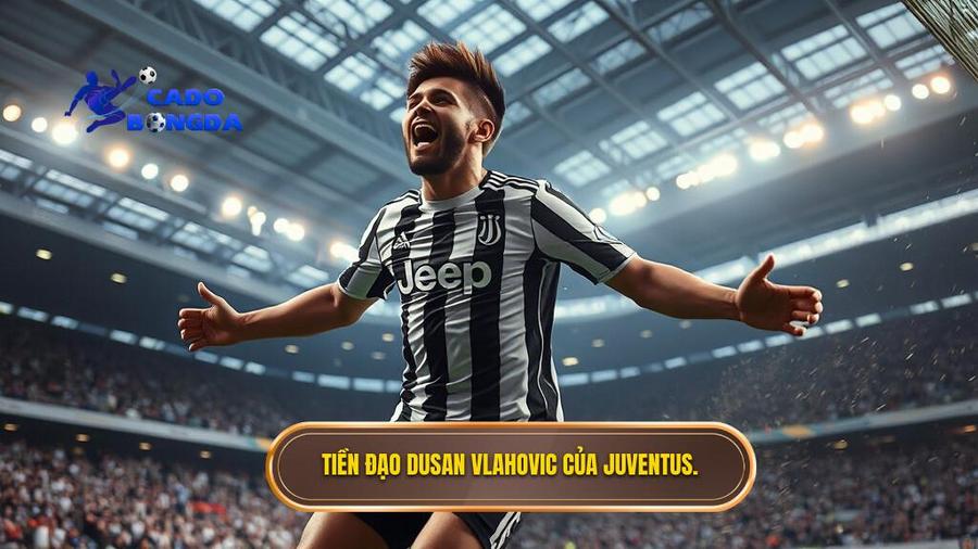 Tiền đạo Dusan Vlahovic của Juventus.