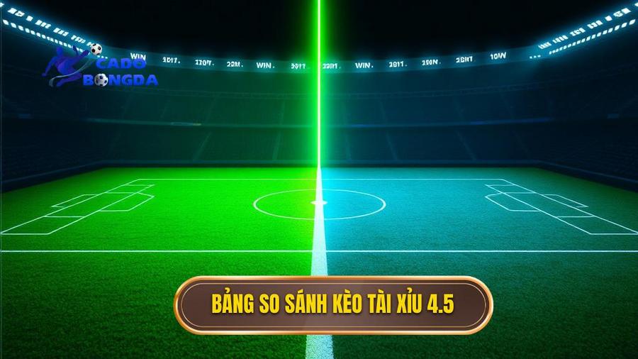 Bảng so sánh kèo tài xỉu 4.5